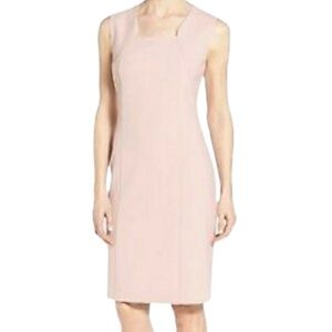 Hugo Boss Diopena Ponte Midi Sheath Sleeveless Dress #397N